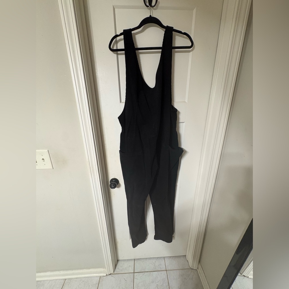 Altar’d State Black Women’s Corduroy Overalls Jumpsuit